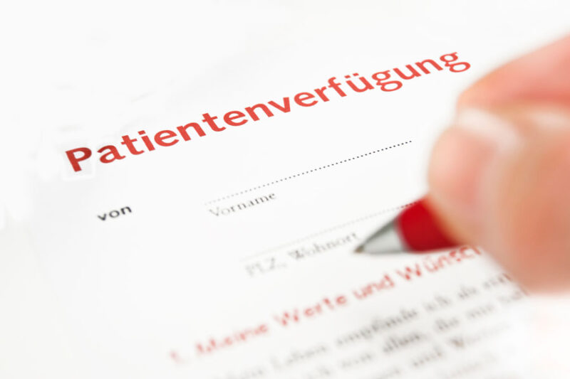 Beratung zur Patientenverfügung